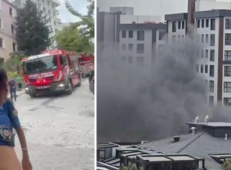 Küçükçekmece’de 5 katlı binada çıkan yangında 1 kişi öldü