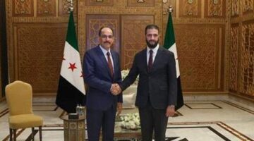 MİT Başkanı Kalın, Suriye Cumhurbaşkanı Şara ile Şam’da bir araya geldi! ‘Türkiye her türlü desteğe hazır’