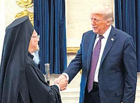 Patrik Bartholomeos Trump’la görüştü…