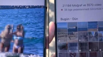 Plajda kadınların videosunu çekerken yakalandı! Galerisinden onlarca fotoğraf çıktı