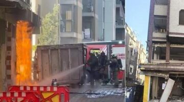 Zeytinburnu’nda binada doğal gaz kaçağı nedeniyle yangın çıktı