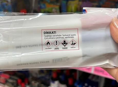 Zincir marketlerde satılıyor! Kırtasiye ürünlerinde ‘solvent’ tehlikesi